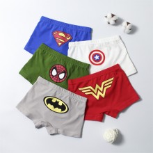 Batman Spider Super man Captain America cotton briefs underwear(price for 5pcs)