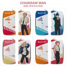 Chainsaw Man anime long zipper wallet purse