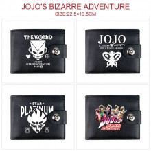 JoJo's Bizarre Adventure anime card holder magnetic buckle wallet purse