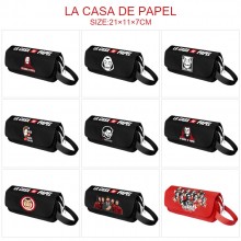 La casa de papel canvas pen case pencil bag