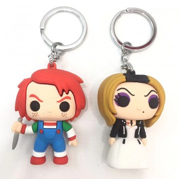 Chucky figure doll key chains