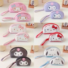 Melody Cinnamoroll Kuromi Kitty wallet coin purses(2pcs a set)