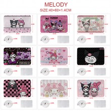 Melody Kuromi anime floor mat