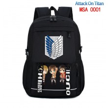 Attack on Titan anime backpack bag