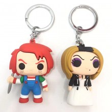 Chucky figure doll key chains