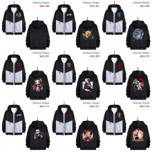 Demon Slayer anime zipper cotton long sleeve hoodies cloth