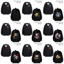 Demon Slayer anime zipper cotton long sleeve hoodies cloth