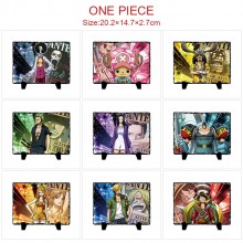 One Piece anime photo frame slate painting stone p...