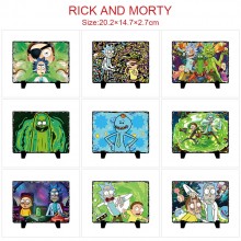 Rick and Morty anime photo frame slate painting st...