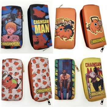 Chainsaw Man anime zipper long wallet