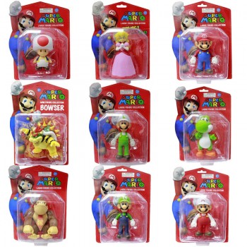 5inches Super Mario Bros Mario Luigi Yoshi anime figure