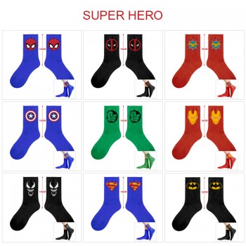 Super Hero Iron Spider Super Man cotton socks(price for 5pairs)
