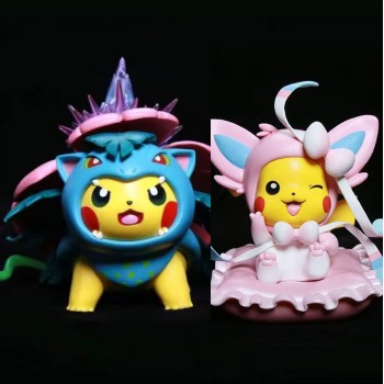 Eevee/Venusaur cosplay Pikachu anime figure