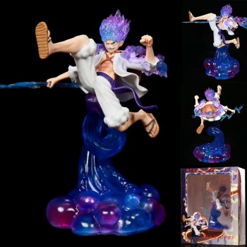 One Piece Nika Luffy GEAR G5 anime figure(can lighting)