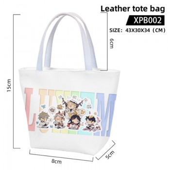 LUXIEM waterproof leather tote bag handbag