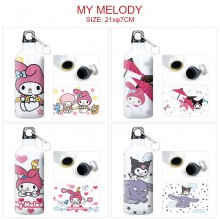 Melody Kuromi anime aluminum alloy sports bottle k...