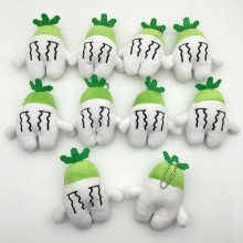 4.4inches carrot turnip anime plush doll set(10pcs a set)