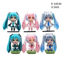 Hatsune Miku anime figures set(6pcs a set)(OPP bag)