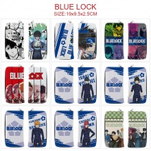 Blue Lock anime zipper long wallet purse