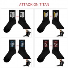 Attack on Titan anime cotton socks(price for 5pair...