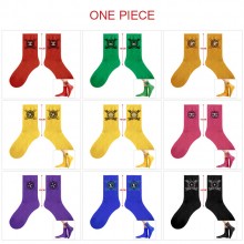 One Piece anime cotton socks(price for 5pairs)