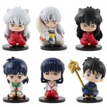 Inuyasha anime figures set(6pcs a set)(OPP bag)