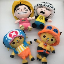 10inches One Piece Luffy Chopper Law anime plush d...