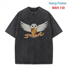 Harry Potter short sleeve wash water worn-out cott...