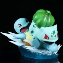 Pokemon Squirtle and Bulbasaur anime figure