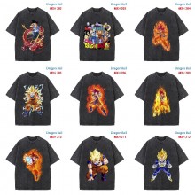 Dragon Ball anime short sleeve wash water worn-out cotton t-shirt