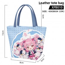 Shugo Chara anime waterproof leather tote bag hand...