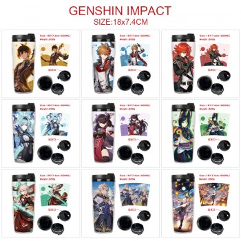 Genshin Impact game plastic insulated mug cup