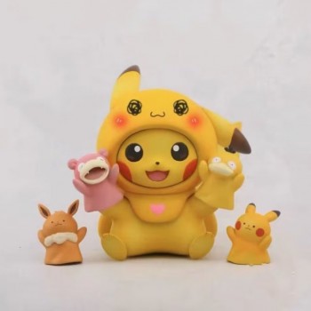 Pokemon Pikachu anime figure with 4 gloves