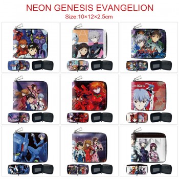 EVA anime zipper wallet purse