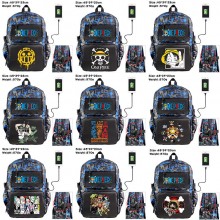 One Piece anime nylon backpack bag