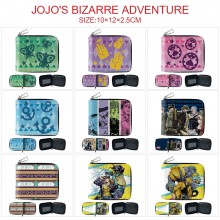 JoJo's Bizarre Adventure anime zipper wallet purse