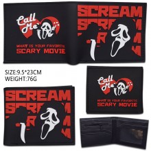 Scream scary movie silicon wallet