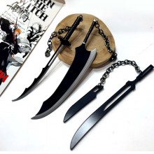 Bleach anime mini weapon sword knife key chain 18C...