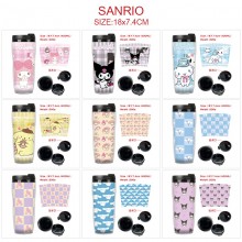 Sanrio Melody kitty Cinnamoroll Kuromi anime plastic insulated mug cup