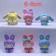 Sanrio Melody kitty Cinnamoroll Kuromi figures set...