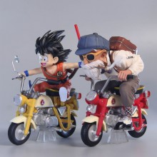 Dragon Ball Son Goku Master Roshi ride motorcycle anime figure