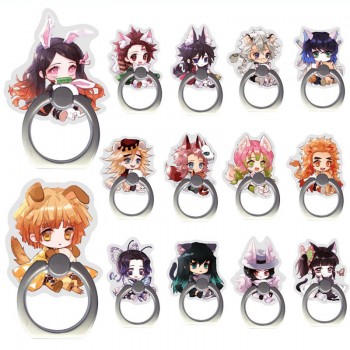 Demon Slayer anime mobile phone ring iphone finger ring round