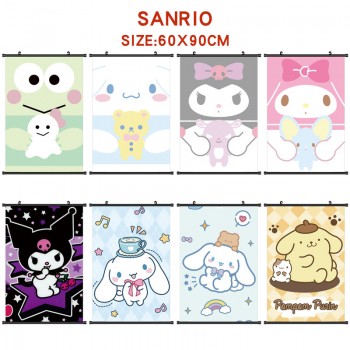 Sanrio Melody kitty Cinnamoroll Kuromi anime wall scroll wallscrolls 60*90CM