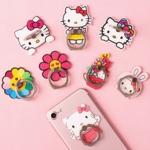 Hello Kitty anime mobile phone ring iphone finger ...