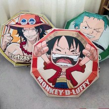 One Piece anime tri-fold automatic umbrella