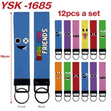 Rainbow friends game rope key chains set(12pcs a set)