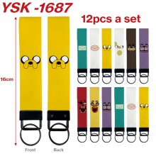 Adventure Time anime rope key chains set(12pcs a s...