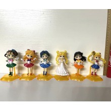 Sailor Moon anime figures set(6pcs a set)(OPP bag)