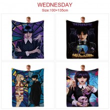 Wednesday Addams flano summer quilt blanket