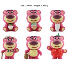 Lotso strawberry bear anime figures set(6pcs a set...